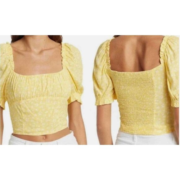 SOPHIE RUE Women's Yellow Top SMALL - Picture 2 of 8
